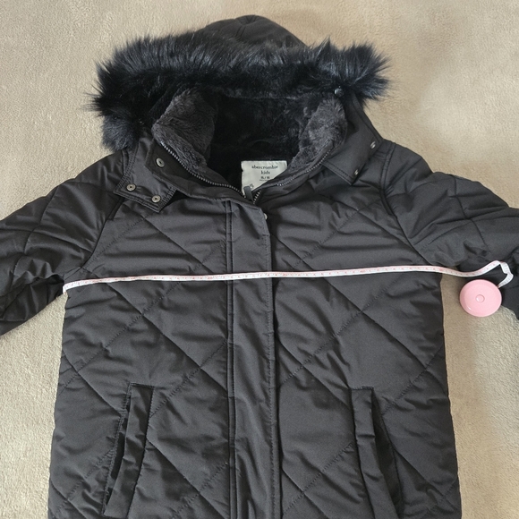 Abercrombie & Fitch Kids Girls Black Quilted Puffer Jacket 15/16 - Picture 10 of 13